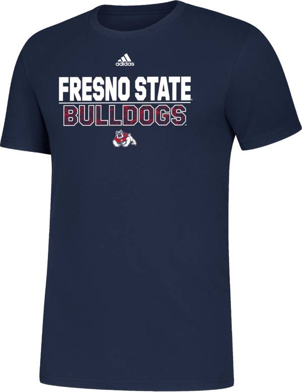 adidas Men's Fresno State Bulldogs Blue Amplifier T-Shirt