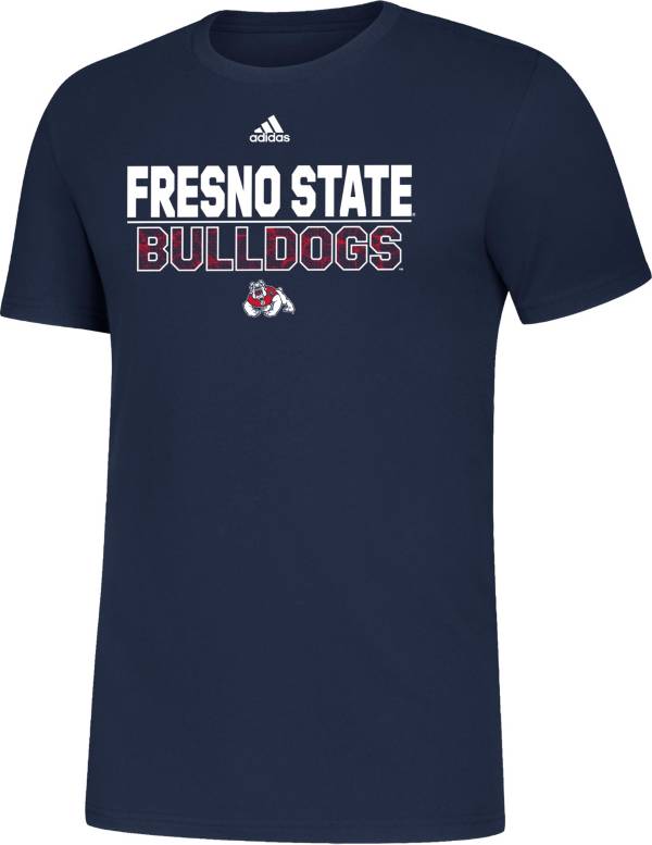 adidas Men's Fresno State Bulldogs Blue Amplifier T-Shirt product image