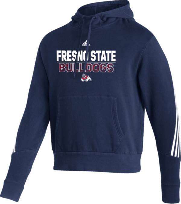 adidas Men's Fresno State Bulldogs Blue Pullover Hoodie