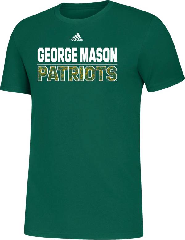 adidas Men's George Mason Patriots Green Amplifier T-Shirt