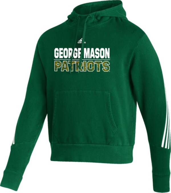 adidas Men's George Mason Patriots Green Pullover Hoodie