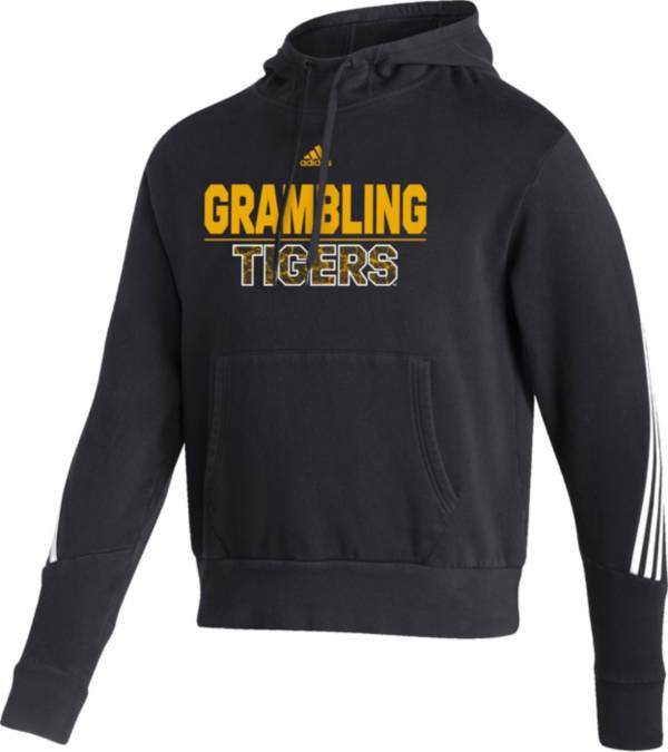 adidas Men's Grambing State Tigers Black Pullover Hoodie