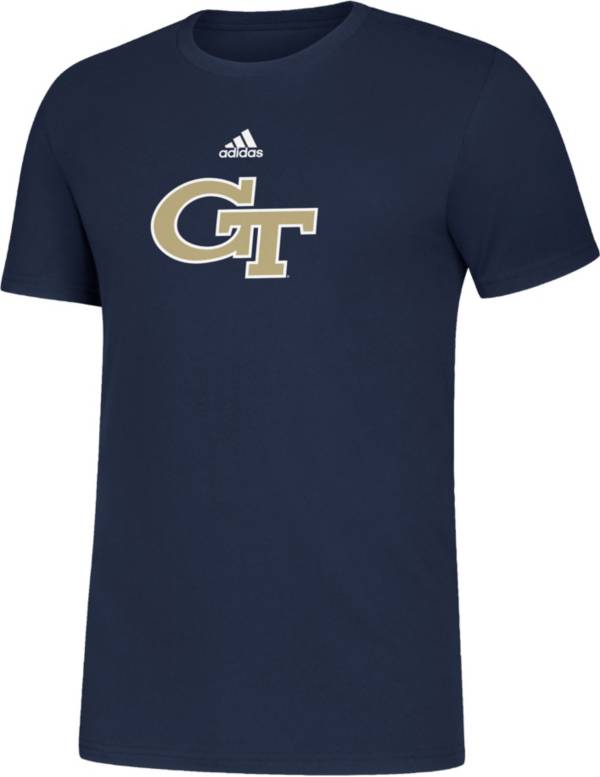 adidas Men's Georgia Tech Yellow Jackets Navy Amplifier Locker Room T-Shirt