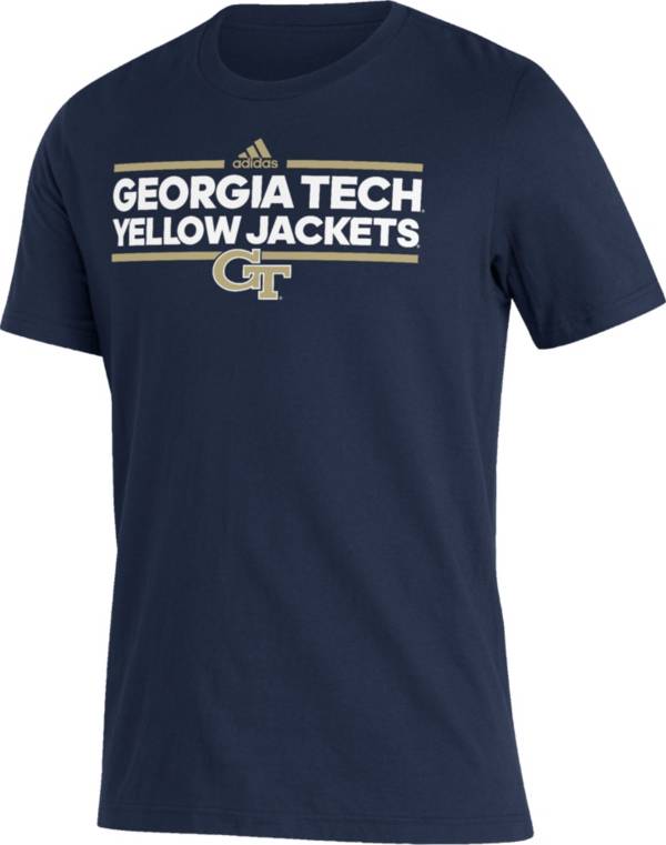 adidas Men's Georgia Tech Yellow Jackets Navy Amplifier T-Shirt