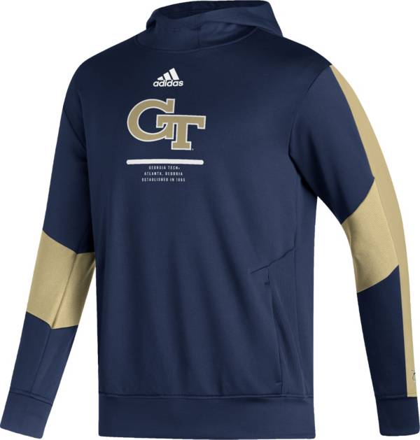 adidas Men's Georgia Tech Yellow Jackets Navy Pullover Hoodie