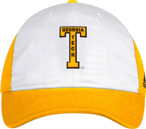 adidas Men's Georgia Tech Yellow Jackets White Spring Game Adjustable Sideline Hat