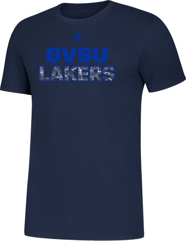 adidas Men's Grand Valley State Lakers Laker Blue Amplifier T-Shirt