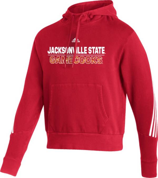 adidas Men's Jacksonville State Gamecocks Red Pullover Hoodie