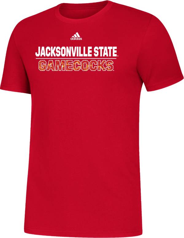 adidas Men's Jacksonville State Gamecocks Red Amplifier T-Shirt