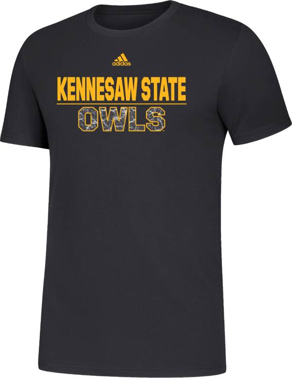adidas Men's Kennesaw State Owls Black Amplifier T-Shirt
