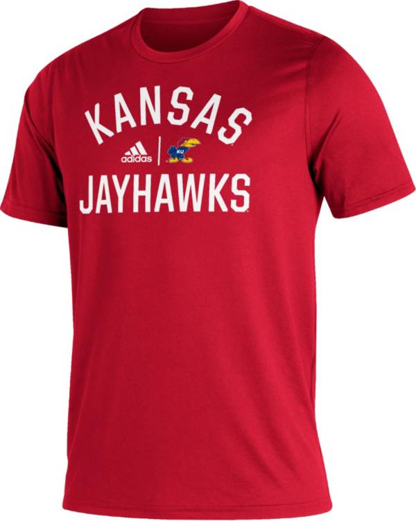 adidas Men's Kansas Jayhawks Crimson Creator Performance T-Shirt product image