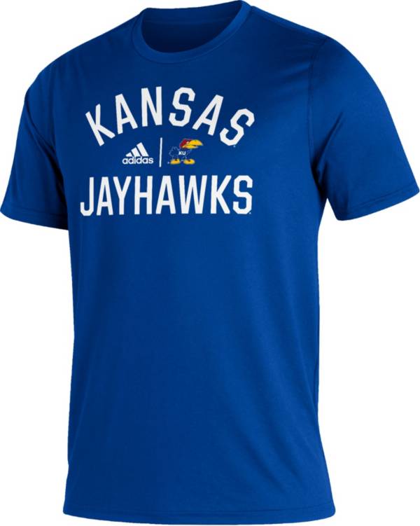 adidas Men's Kansas Jayhawks Blue Creator Performance T-Shirt