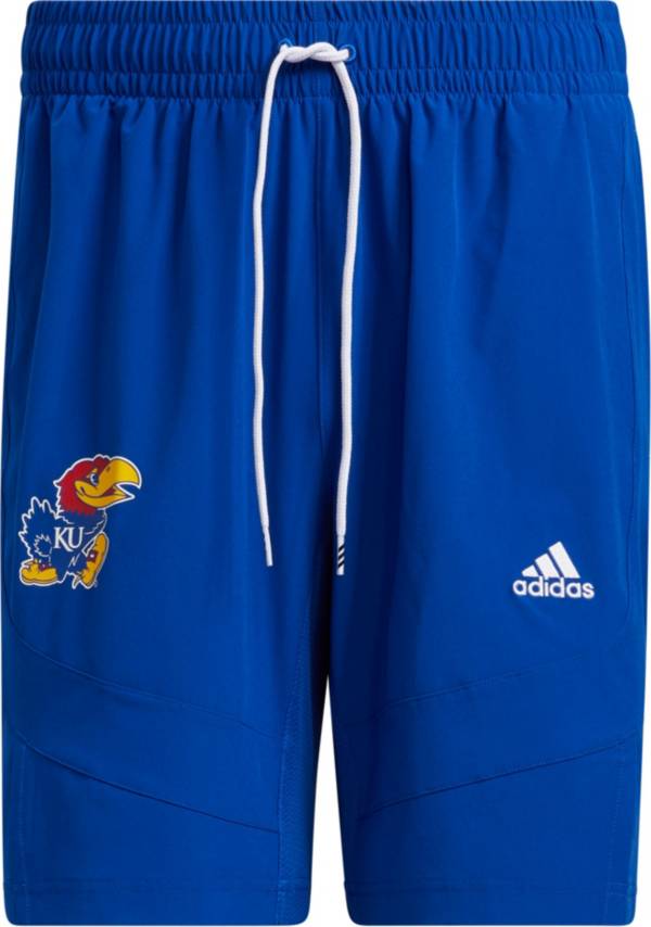 adidas Men's Kansas Jayhawks Blue Swingman On-Court Replica Basketball Shorts