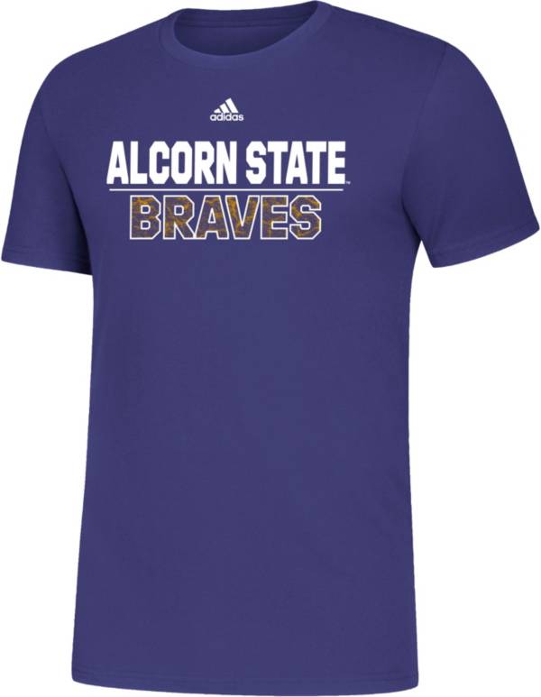 adidas Men's Alcorn State Braves Purple Amplifier T-Shirt