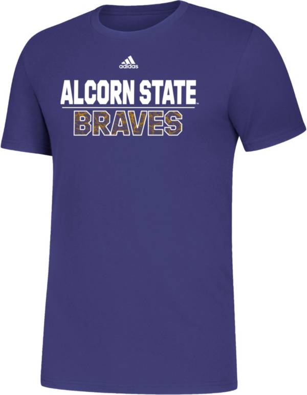 adidas Men's Alcorn State Braves Purple Amplifier T-Shirt product image