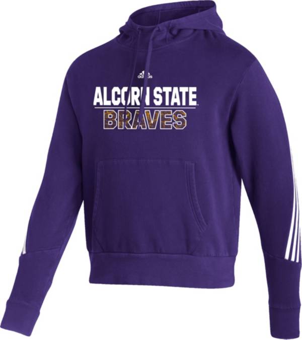 adidas Men's Alcorn State Braves Purple Pullover Hoodie