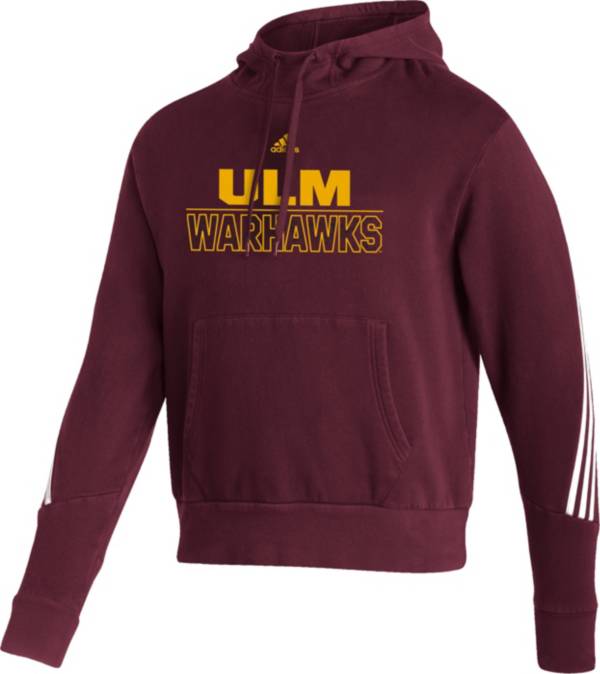 adidas Men's Louisiana-Monroe Warhawks Maroon Pullover Hoodie