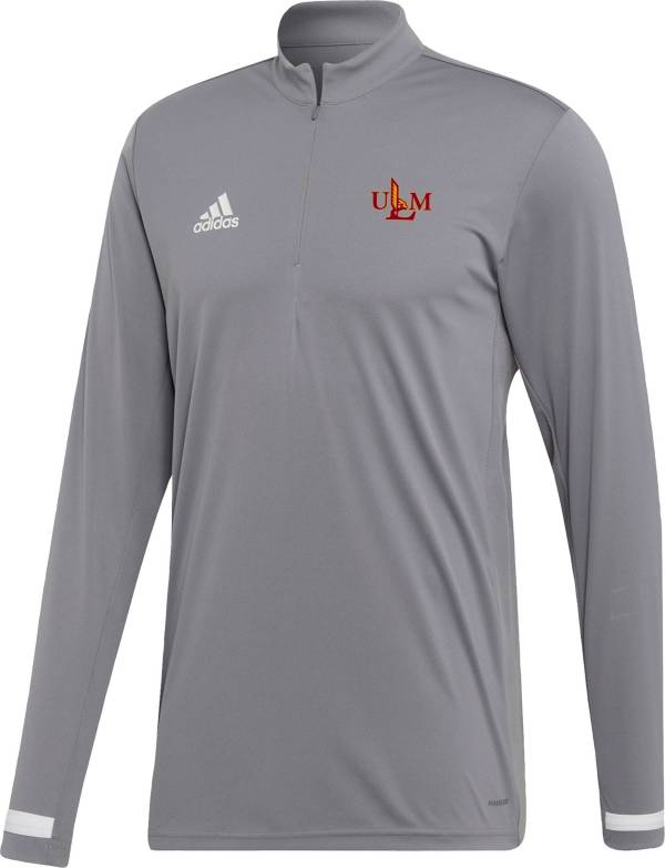 adidas Men's Louisiana-Monroe Warhawks Grey Quarter-Zip Pullover Shirt