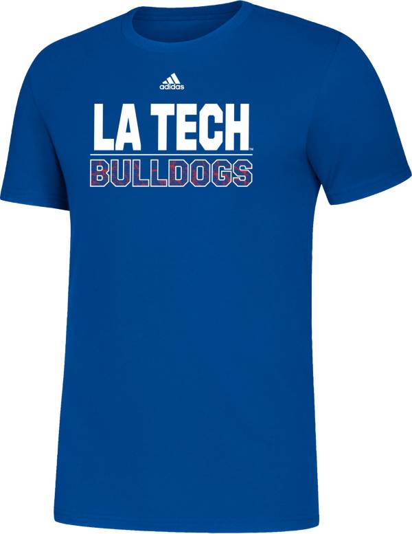 adidas Men's Louisiana Tech Bulldogs Blue Amplifier T-Shirt