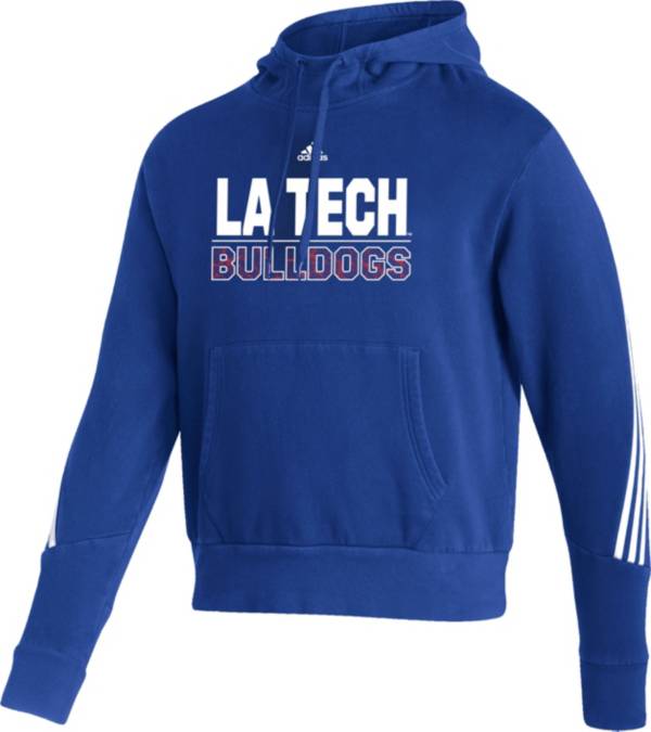 adidas Men's Louisiana Tech Bulldogs Blue Pullover Hoodie