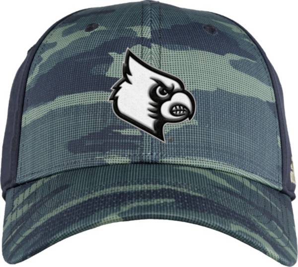 adidas Men's Louisville Cardinals Camo 'Military Appreciation' Stretch Fitted Hat