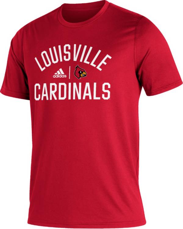 adidas Men's Louisville Cardinals Cardinal Red Creator Performance T-Shirt