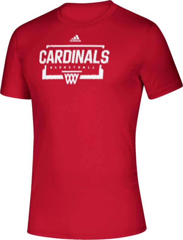 adidas Men's Louisville Cardinals Cardinal Red Creator Basketball T-Shirt