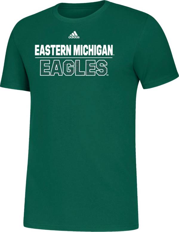 adidas Men's Eastern Michigan Eagles Green Amplifier T-Shirt