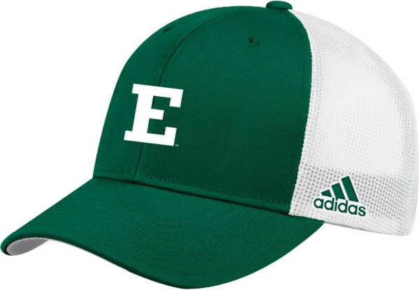 adidas Men's Eastern Michigan Eagles Green Adjustable Trucker Hat