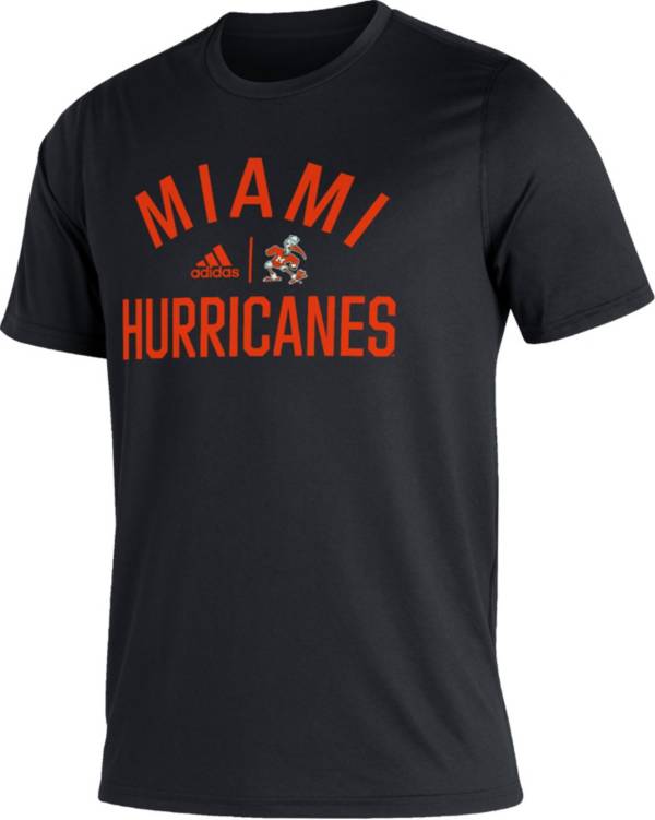 adidas Men's Miami Hurricanes Black Creator Performance T-Shirt