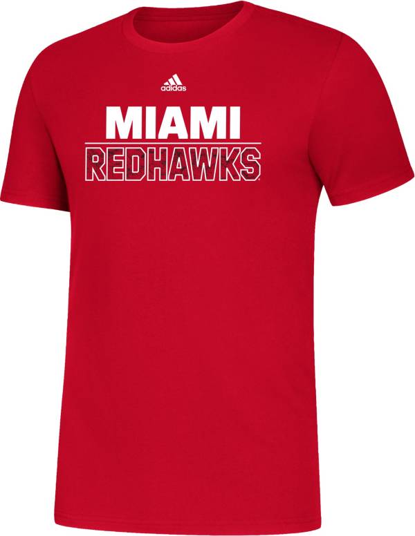 adidas Men's Miami RedHawks Red Amplifier T-Shirt