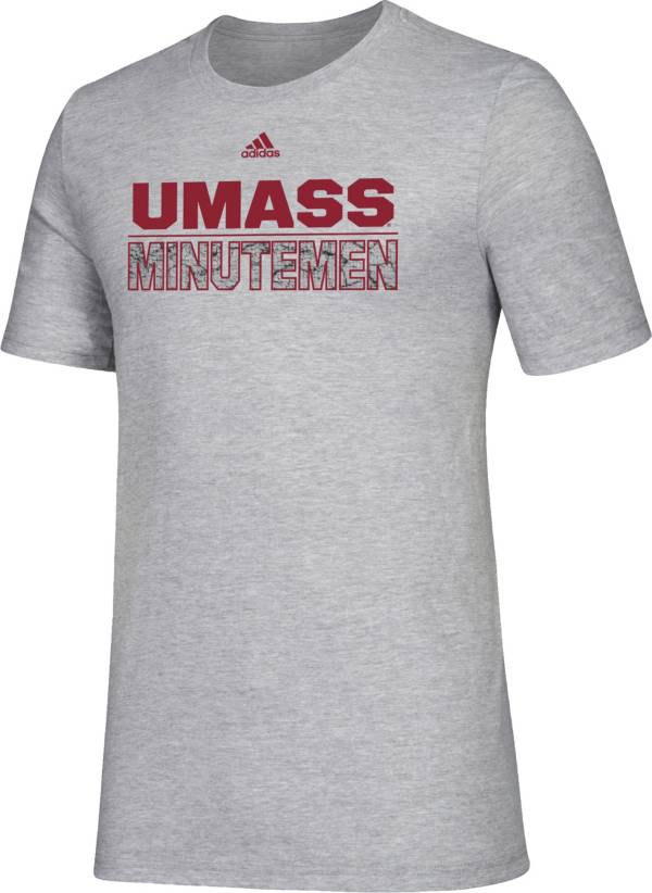 adidas Men's UMass Minutemen Maroon Amplifier T-Shirt