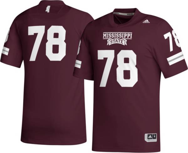 adidas Men's Mississippi State Bulldogs #21 Red Replica Football Jersey