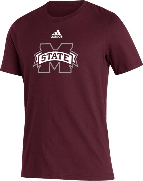 adidas Men's Mississippi State Bulldogs Maroon Amplifier Locker Room T-Shirt