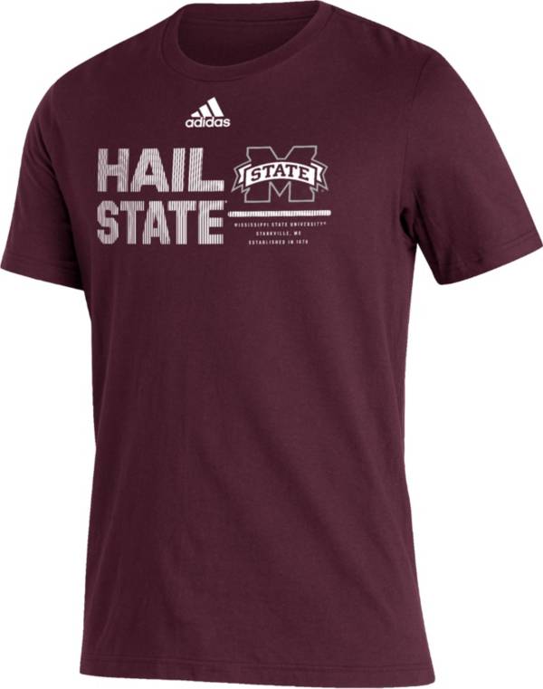 adidas Men's Mississippi State Bulldogs Maroon Amplifier Locker Room T-Shirt