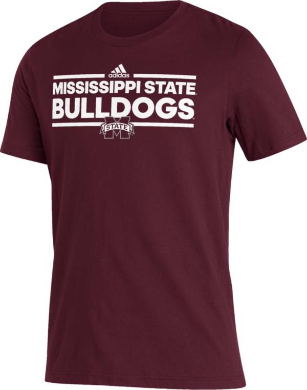 adidas Men's Mississippi State Bulldogs Maroon Amplifier T-Shirt