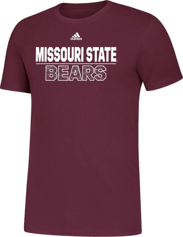 adidas Men's Missouri State Bears Maroon Amplifier T-Shirt