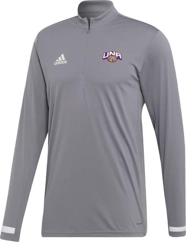 adidas Men's North Alabama Lions Grey Quarter-Zip Pullover Shirt
