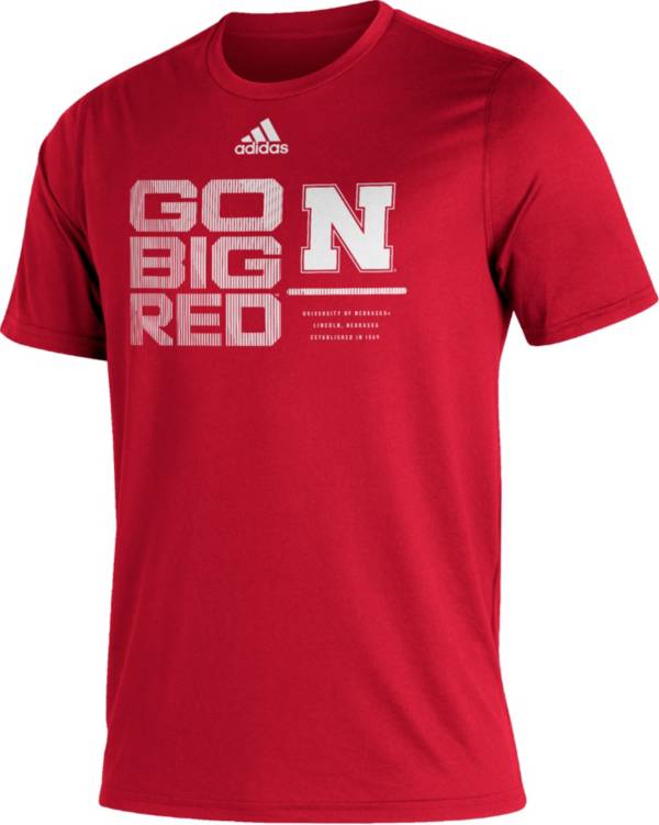 adidas Men's Nebraska Cornhuskers Scarlet Creator Performance T-Shirt