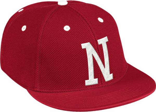 adidas Men's Nebraska Cornhuskers Scarlet On-Field Baseball Fitted Hat