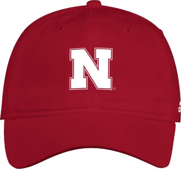 adidas Men's Nebraska Cornhuskers Scarlet Slouch Adjustable Hat