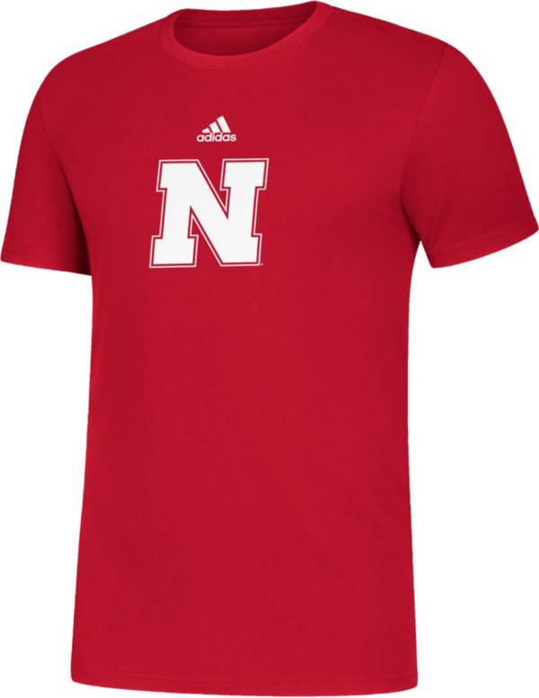 adidas Men's Nebraska Cornhuskers Scarlet Amplifier Locker Room T-Shirt