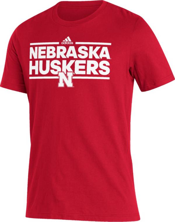 adidas Men's Nebraska Cornhuskers Scarlet Amplifier T-Shirt product image