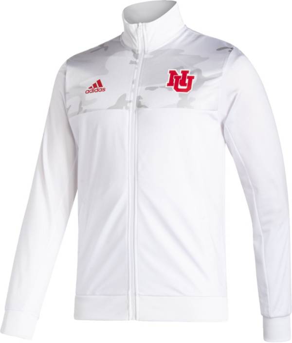 adidas Men's Nebraska Cornhuskers Scarlet Reverse Retro Full-Zip Jacket