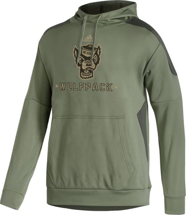 adidas Men's NC State Wolfpack Green 'Veterans Day' Pullover Hoodie