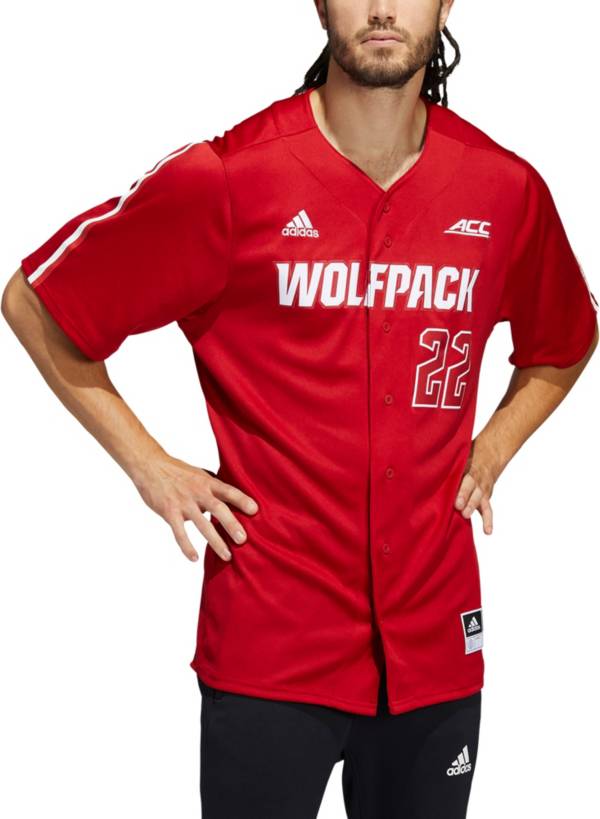 adidas Men's NC State Wolfpack Red #22 Replica Baseball Jersey