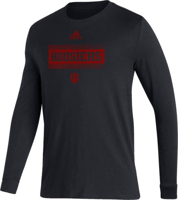 adidas Men's Indiana Hoosiers Black Amplifier Locker Room T-Shirt