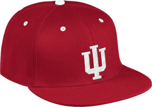 adidas Men's Indiana Hoosiers Crimson On-Field Baseball Fitted Hat