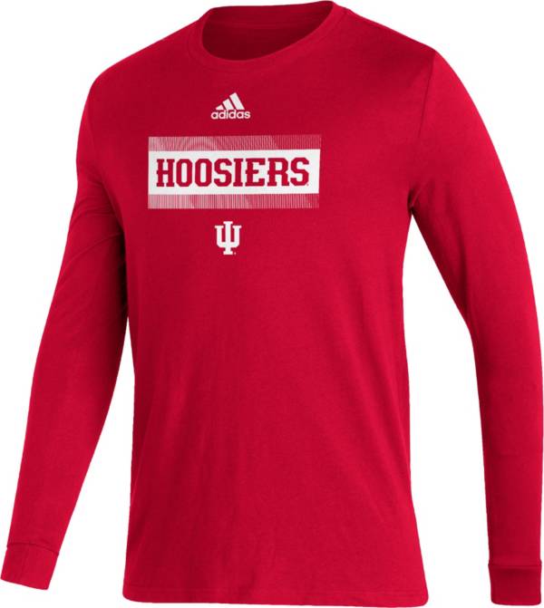 adidas Men's Indiana Hoosiers Crimson Amplifier Locker Room T-Shirt