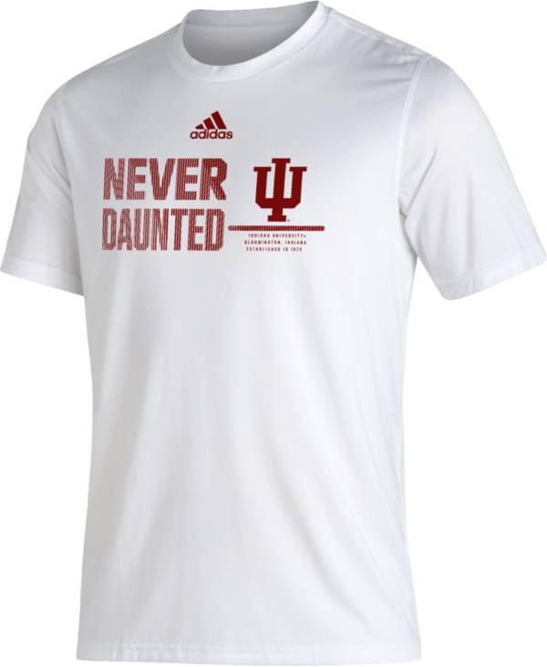 adidas Men's Indiana Hoosiers White Creator Performance T-Shirt